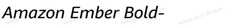 Amazon Ember Bold字体转换
